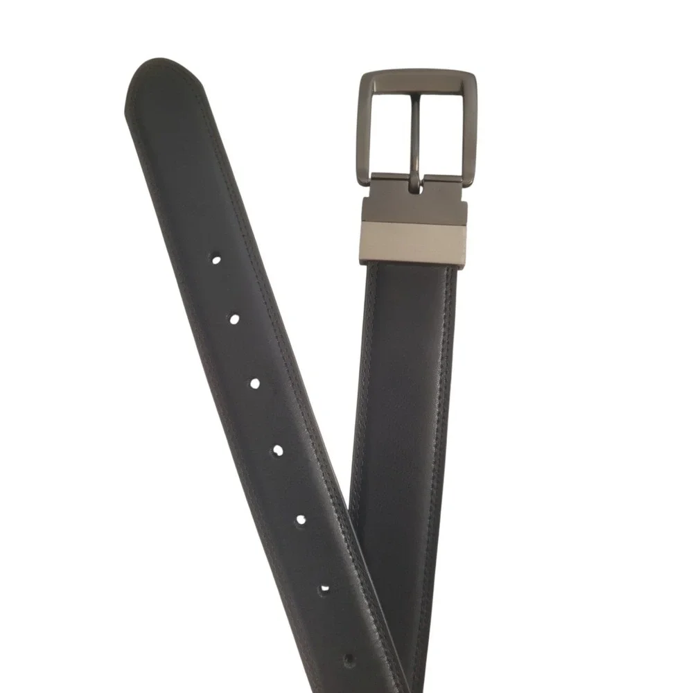 Dickies‎ Men Size 46-48 Reversible Leather Belt Black Brown Casual Genuine